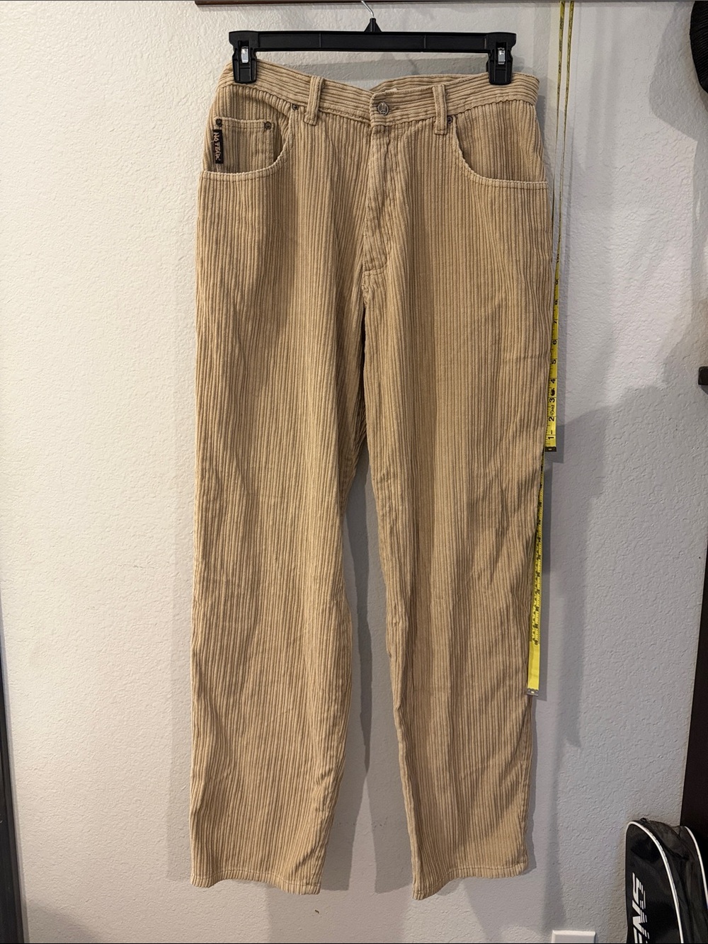 NO FEAR Men's Corduroy Pants in Light Tan - Relaxed Straight Fit